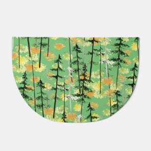 Autumn Forest: Seamless Natural Beauty Doormat