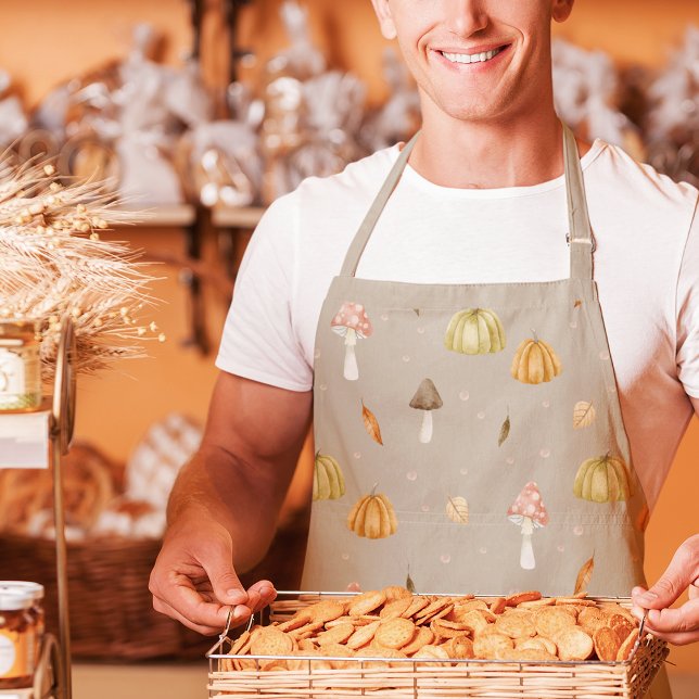 Autumn Forest Seamless Patterns Apron (Creator Uploaded)