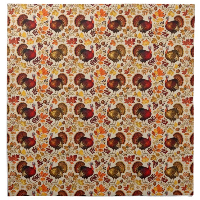 Autumn Forest Splendor Cloth Napkin (Front)