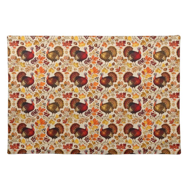 Autumn Forest Splendor Cloth Placemat (Front)