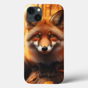 Autumn Fox in Aesthetic & Cute Forest Charm iPhone 13 Case