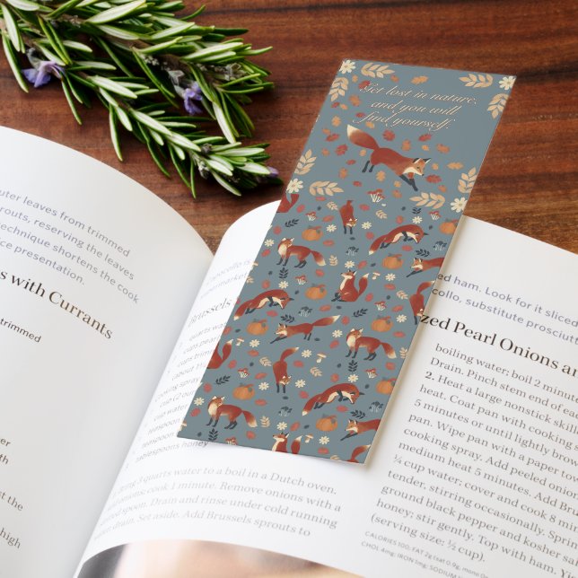 Autumn Fox Pattern Bookmark  (Book)