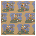 Autumn fox pattern kid fabric