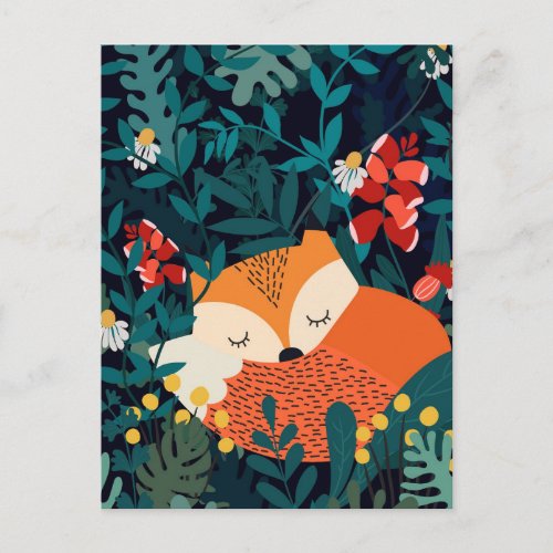 Autumn Fox Postcard