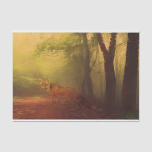 Autumn fox Tissue Paper