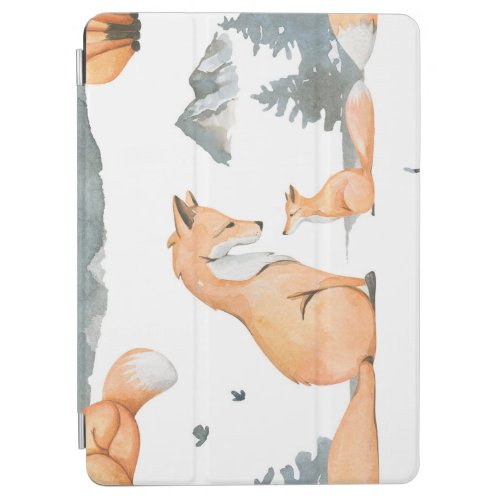 Autumn foxes watercolor wilderness iPad air cover