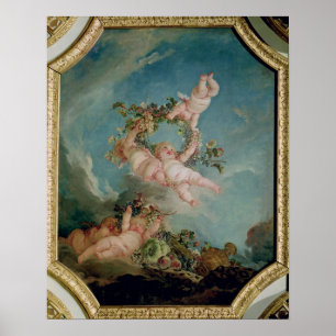 Autumn, from a series of the Four Seasons Poster