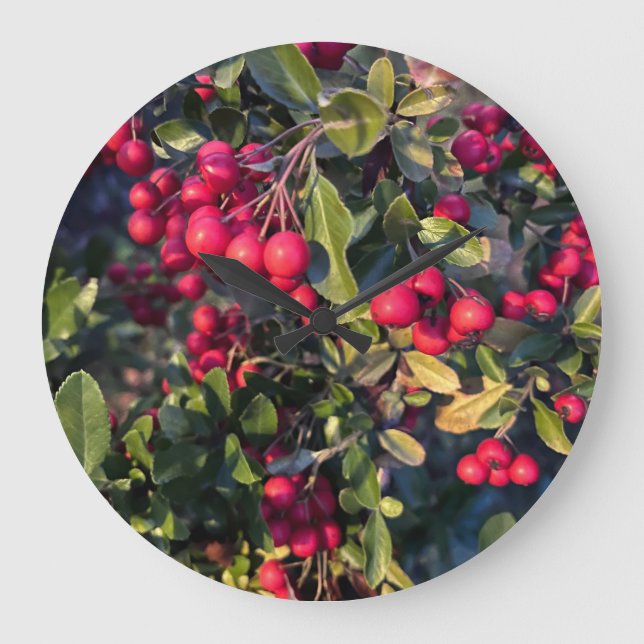 Autumn fruit large clock (Front)