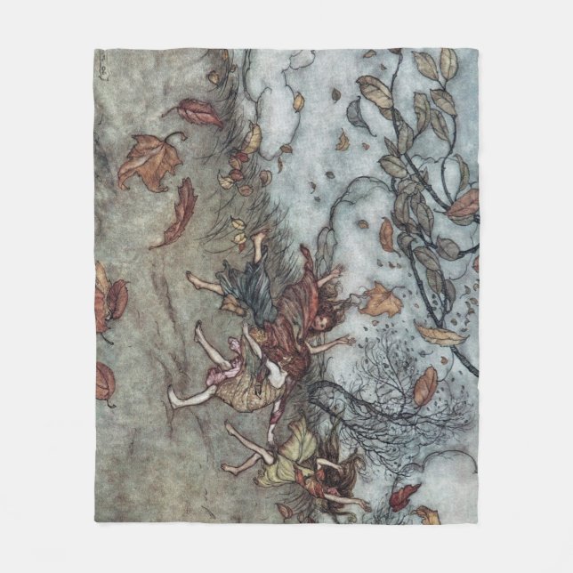 Autumn Fun Fleece Blanket (Front)