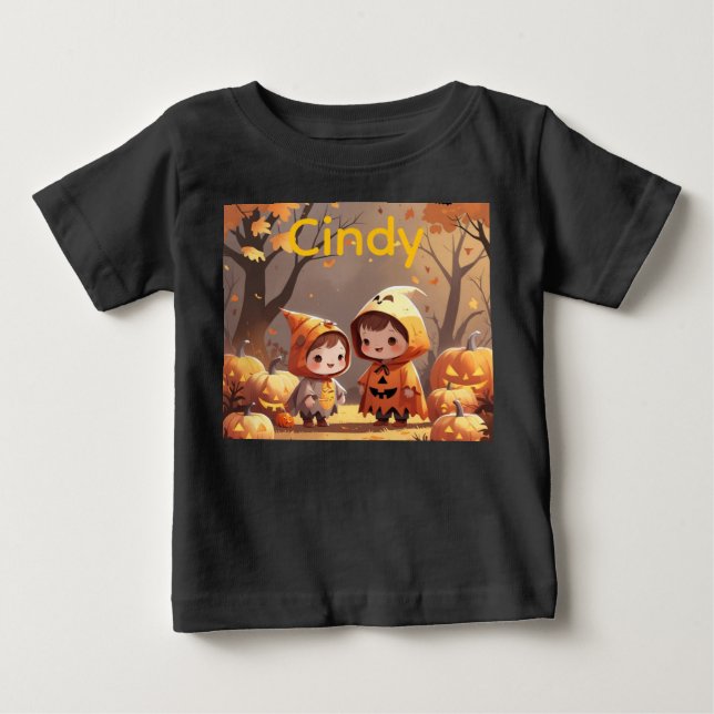 Autumn fun with a friend baby T-Shirt (Front)