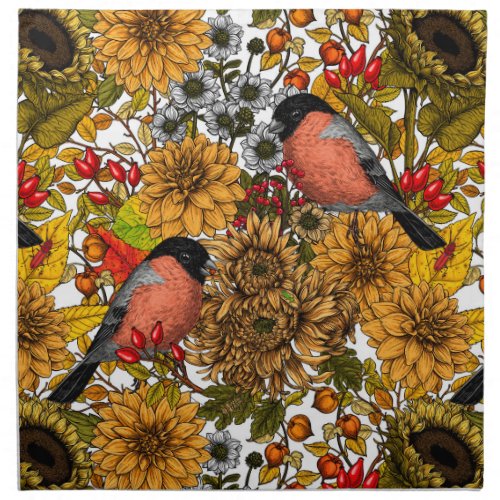 Autumn garden 1 cloth napkin