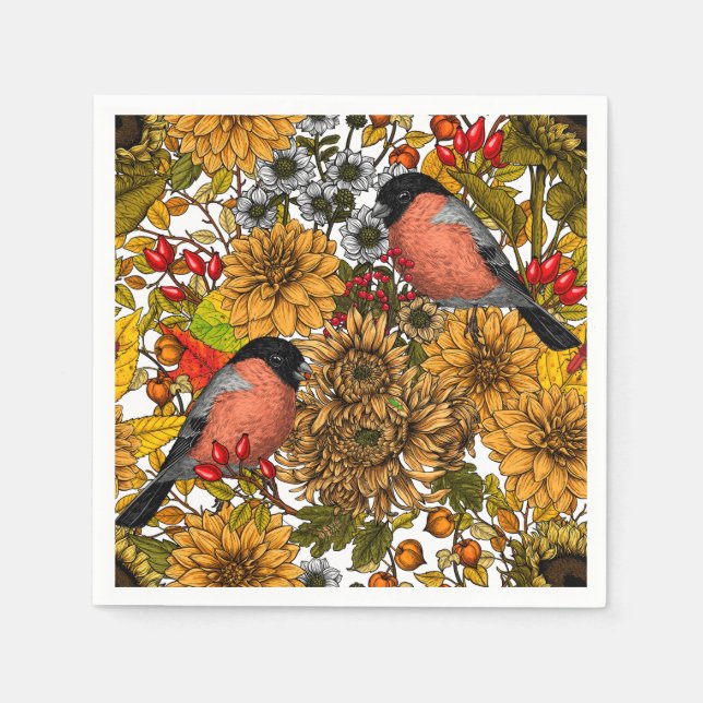 Autumn garden 1 napkins (Front)