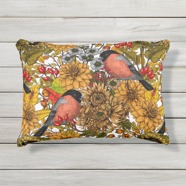 Autumn garden 1 outdoor pillow (Front)