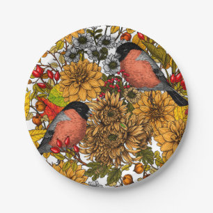 Autumn garden 1 paper plates