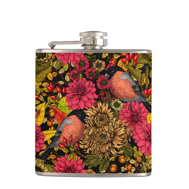 Autumn garden 2 flask (Front)