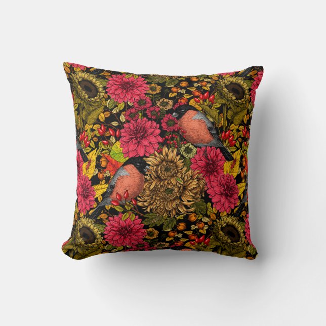 Autumn garden 2 throw pillow (Front)