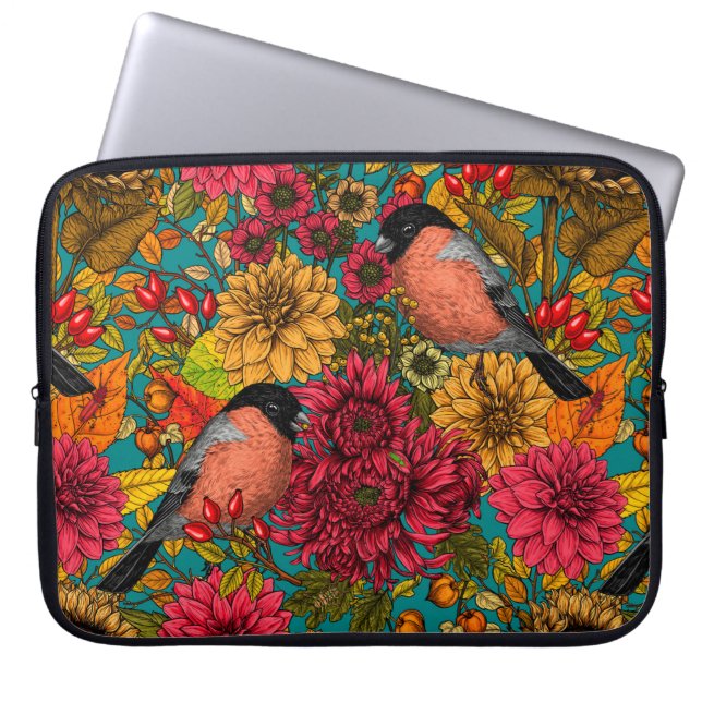 Autumn garden 3 laptop sleeve (Front)