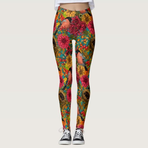 Autumn garden 3 leggings