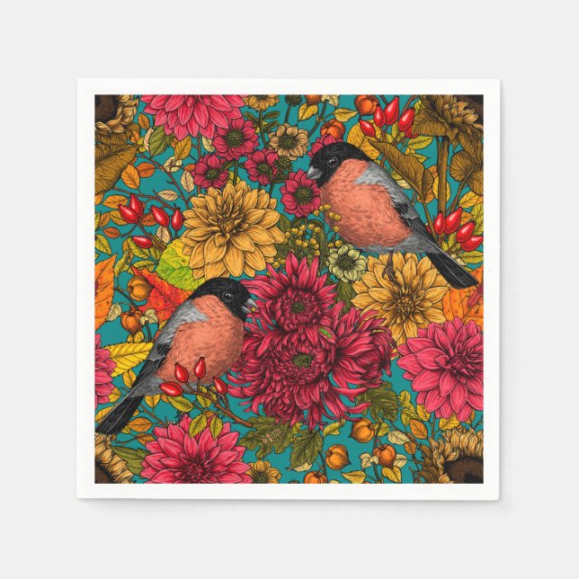 Autumn garden 3 napkins (Front)