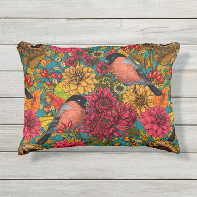 Autumn garden 3 outdoor pillow (Front)