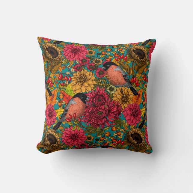 Autumn garden 3 throw pillow (Front)