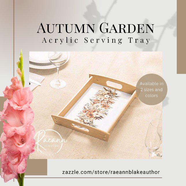 Autumn Garden Acrylic Serving Tray (Creator Uploaded)