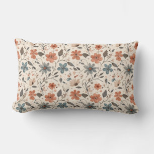 Autumn Garden Charm Lumbar Pillow