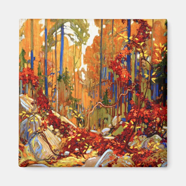 Autumn Garland, beautiful painting by Tom Thomson, Magnet (Front)
