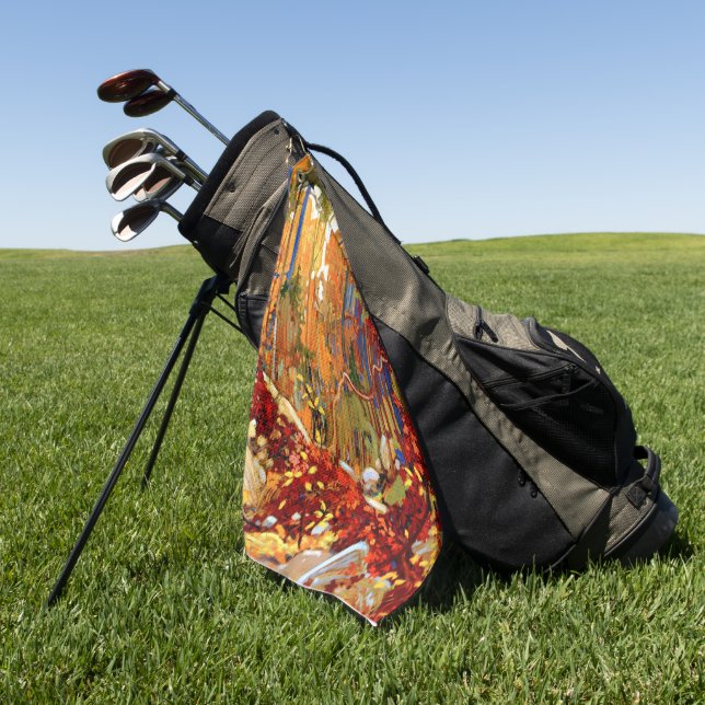 Autumn Garland by Tom Thomson Golf Towel (Green)