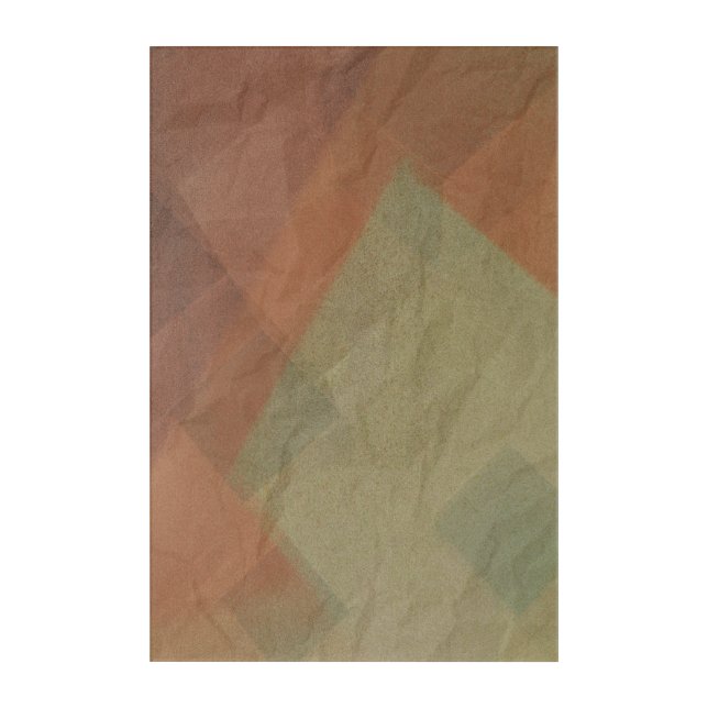 Autumn Geometry Acrylic Print (Front)