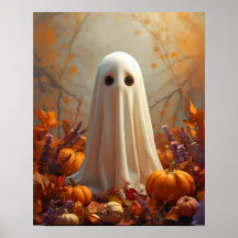 Autumn Ghost – Cozy Halloween & Fall Poster