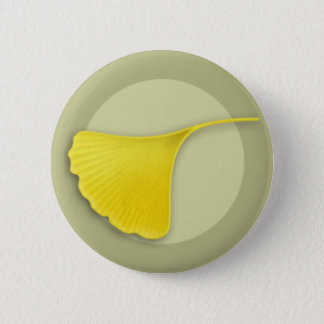 Autumn Ginkgo Leaf Button