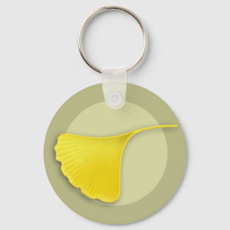 Autumn Ginkgo Leaf Keychain