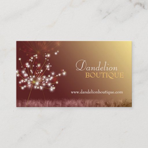 Customizable Autumn Glitters Unique Fashion Boutique Business Business Cards