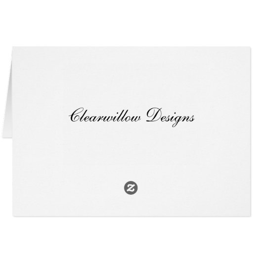 Autumn Glory Halloween Card (Back Horizontal)