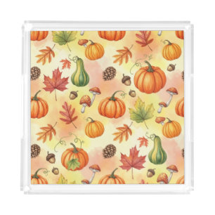 Autumn Glow Acrylic Tray