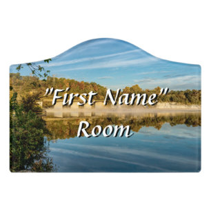 Autumn Glow Lake Springfield Door Sign