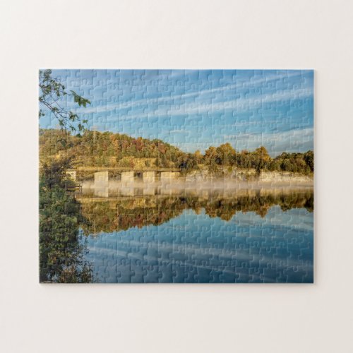 Autumn Glow Lake Springfield Jigsaw Puzzle