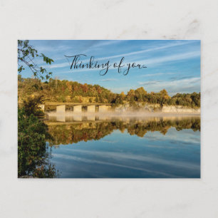 Autumn Glow Lake Springfield Thinking Of You Postcard