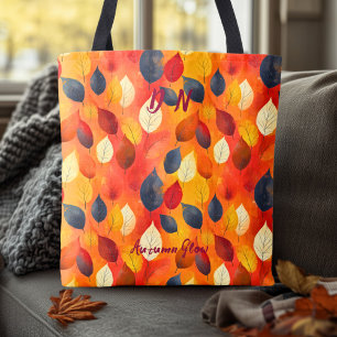 Autumn Glow Tote with Warm Fall Colors Bag