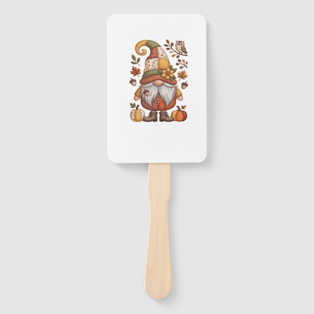 autumn gnome Classic T-Shirt.png Hand Fan (Front)