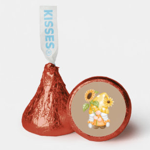 Autumn Gnome with Yellow Sunflowers Hershey®'s Kisses®