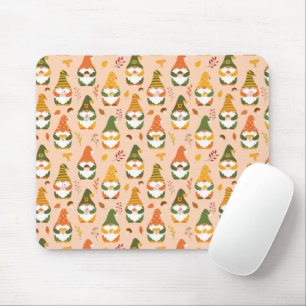 Autumn Gnomes in the Forest Pattern Mouse Pad