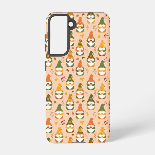 Autumn Gnomes in the Forest Pattern Samsung Galaxy Case (Back)