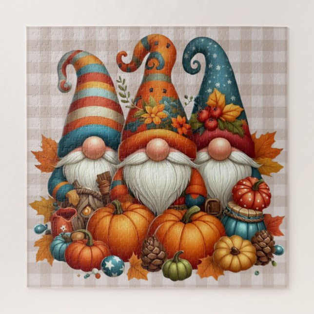 Autumn Gnomes Puzzle (Vertical)