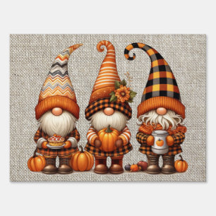 Autumn Gnomes Yard Sign