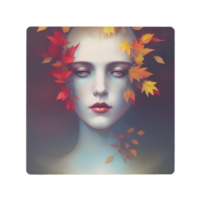 Autumn Goddess Metal Wall Art (Front)