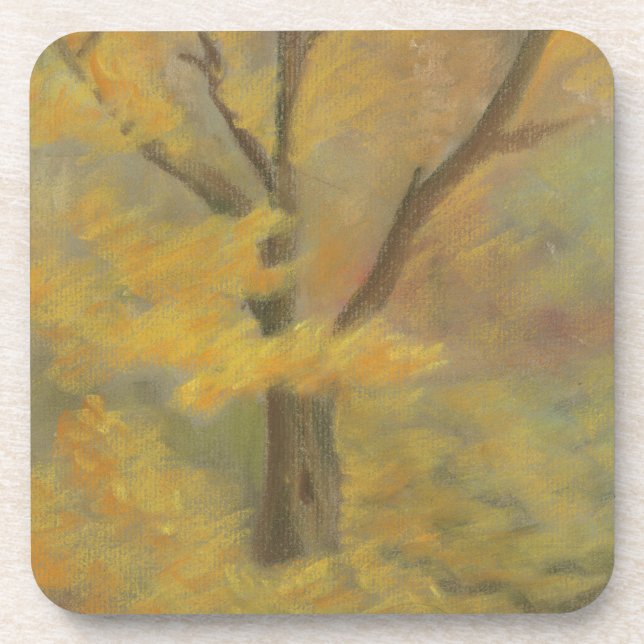 Autumn Gold Drink Coaster (Front)