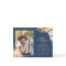 Autumn Gold Floral Navy Blue Photo Save the Date