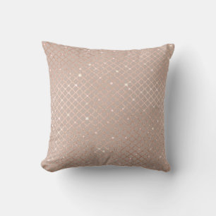 Autumn Gold Leaves: Floral Pattern Throw Pillow